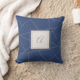 Almofada Travesseiro decorativo inicial das linhas geométri