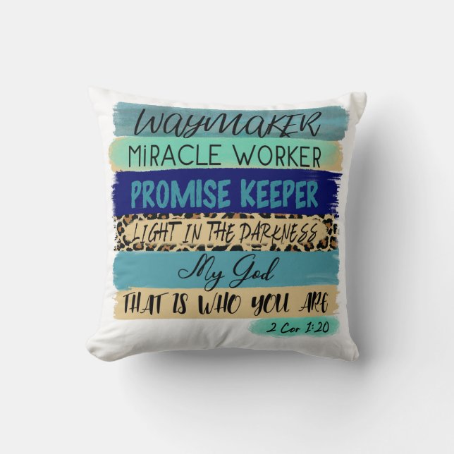 Almofada Travesseiro decorativo inicial do sofá do Waymaker (Frente)