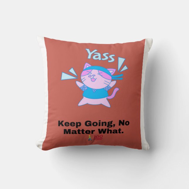 Almofada Travesseiro decorativo Ininterrupto Energy 💪 Grit (Frente)