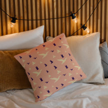 Travesseiro decorativo inspirado em pássaro da lib