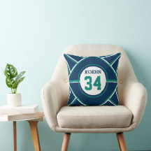 Travesseiro decorativo inspirado no beisebol