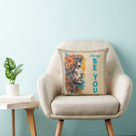 Almofada Travesseiro Decorativo Inspirador "Sempre Seja Voc
