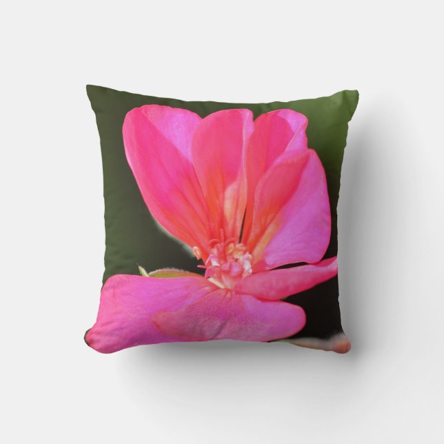 Almofada Travesseiro decorativo Inverso Elegante Geranium (Frente)