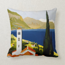 Travesseiro decorativo italiano das viagens