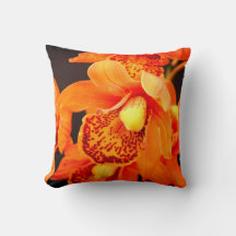 Travesseiro decorativo Laranja Orquídea