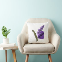 Travesseiro decorativo lavanda
