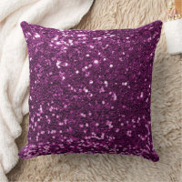 Travesseiro decorativo Leve de Sequência Faux Roxo