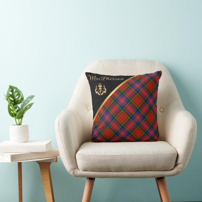 Almofada Travesseiro decorativo MacPherson Tartan (Cadeira)