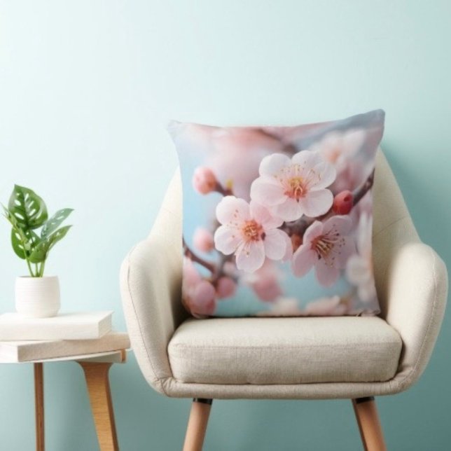 Almofada Travesseiro decorativo Magnético do Flor Rosa (Cozy throw pillow that reminds Mom she’s loved—perfect Mother’s Day home accent.)