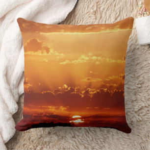 Almofada Travesseiro decorativo magnífico do por do sol