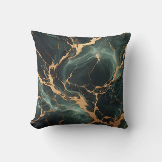 Almofada Travesseiro decorativo Marble Emerald Green