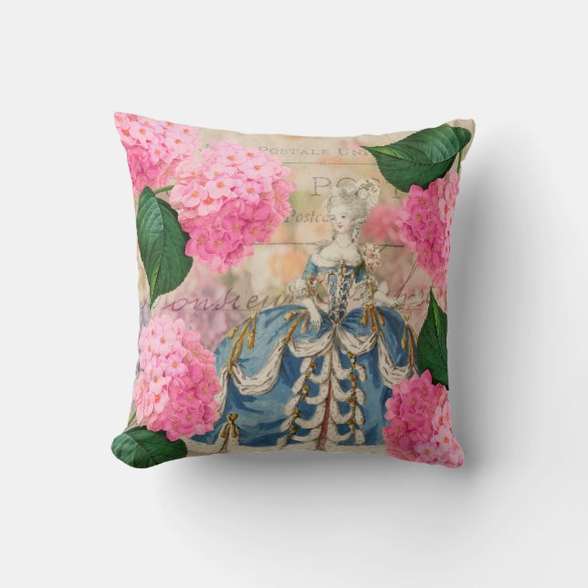 Almofada Travesseiro decorativo Marie Antoinette Pink Hydra (Frente)