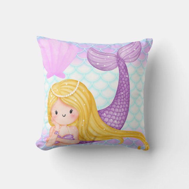 Almofada Travesseiro decorativo Mermaid (Frente)