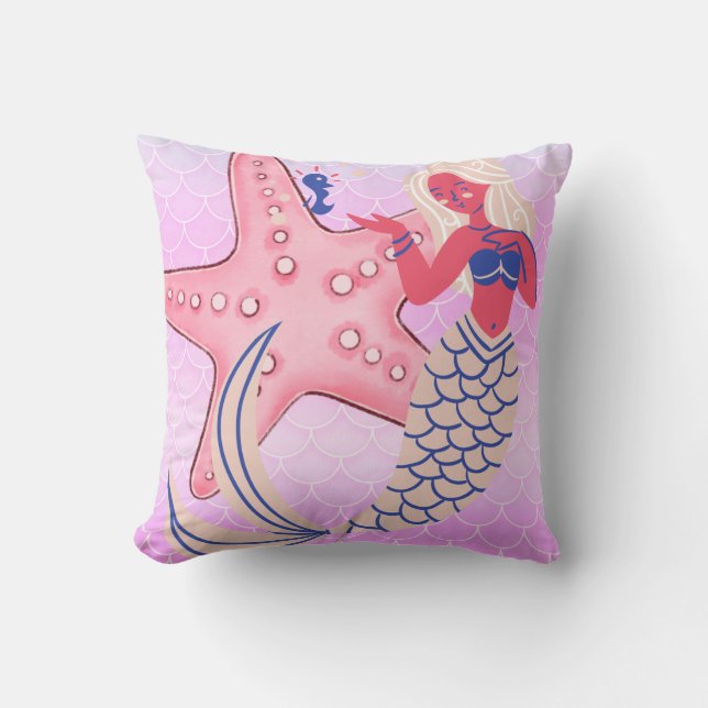 Almofada Travesseiro decorativo Mermaid (Frente)