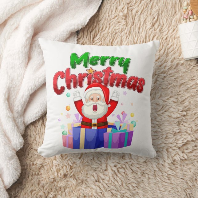 ALMOFADA TRAVESSEIRO DECORATIVO MERRY CHRISTMAS (Cobertor)