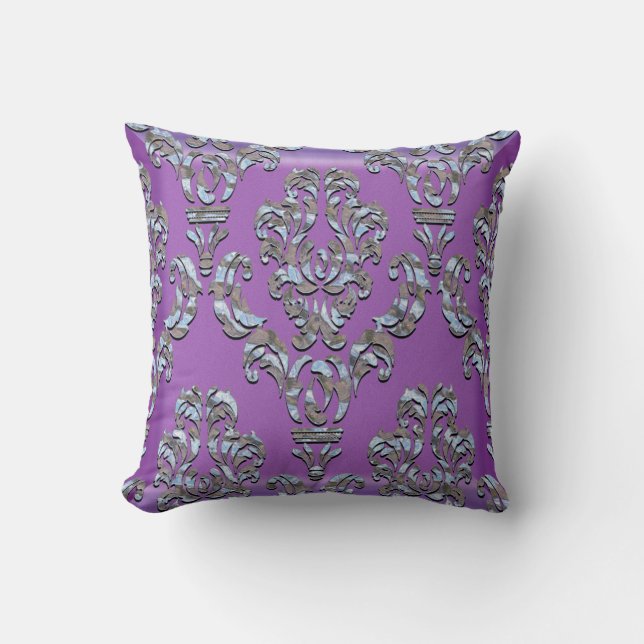 Almofada Travesseiro decorativo Miliscent Whidbey Damask (Frente)