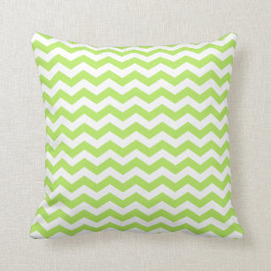 Almofada Travesseiro decorativo moderno de Chevron do verde