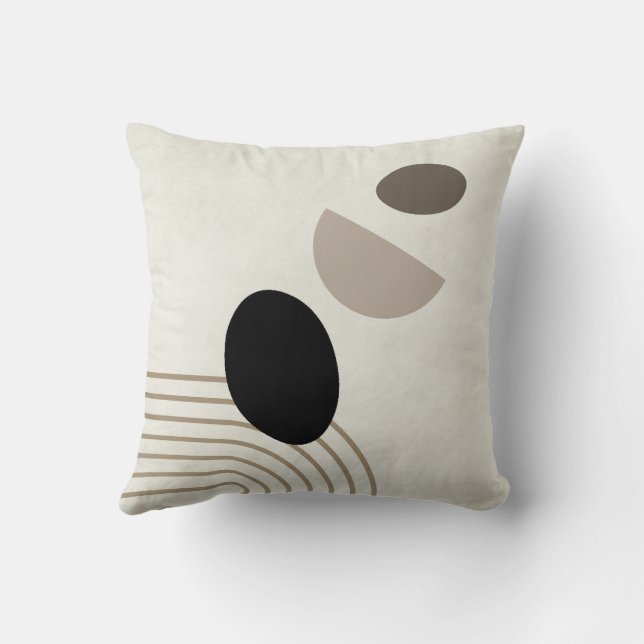 Almofada Travesseiro decorativo moderno Meio século Boho Ab (Verso)