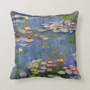 Almofada Travesseiro decorativo Monet Water Lily 1916