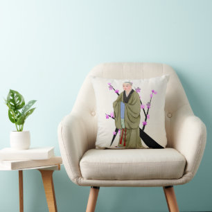 Almofada Travesseiro decorativo Monge Budista