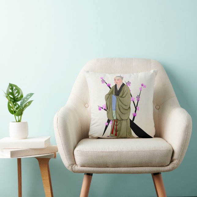 Almofada Travesseiro decorativo Monge Budista (Cadeira)