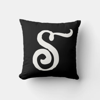 ALMOFADA TRAVESSEIRO DECORATIVO MONOGRAMA NA MODA SCRIPT