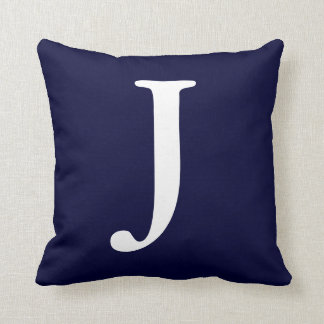 Almofada Travesseiro decorativo Monogrammed branco dos