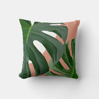 Almofada Travesseiro decorativo Monstera Leaf
