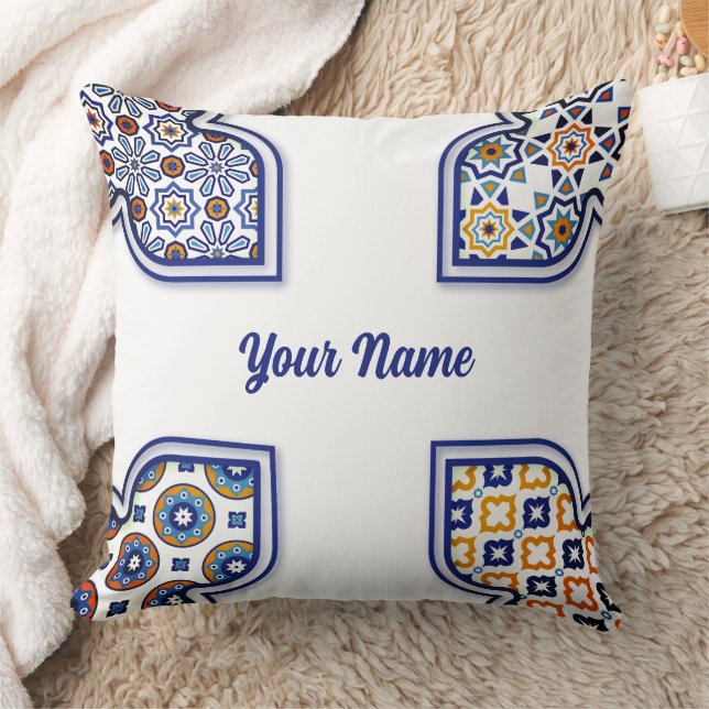 Almofada Travesseiro decorativo Mosaico do Zellij - Tradici (Cobertor)