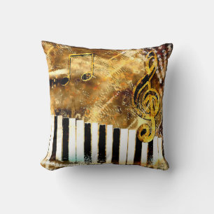 Almofada Travesseiro decorativo Musical Grunge