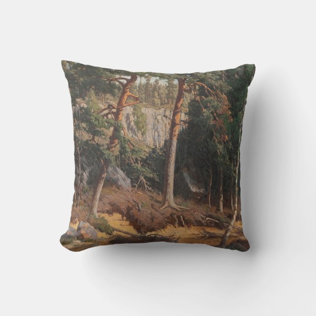 Almofada travesseiro decorativo "Na Floresta" (Frente)