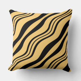 Almofada Travesseiro decorativo na moda Preto e Linhas Amar