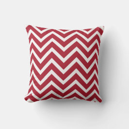 Almofada Travesseiro decorativo Náutico Vermelho Branco Zig