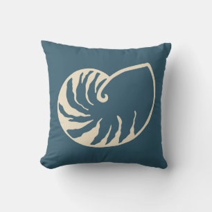 Almofada Travesseiro decorativo Nautilus de Coral de Praia 