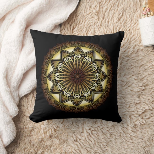 Almofada Travesseiro decorativo Negro Ramadan Mandala (Cobertor)