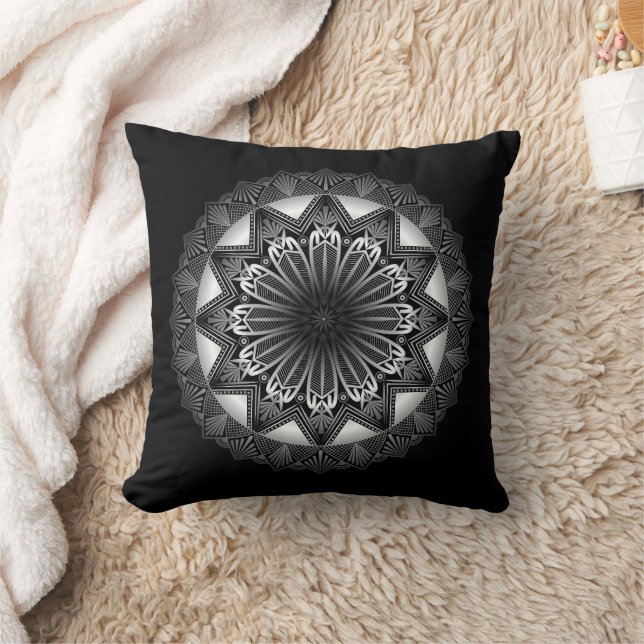 Almofada Travesseiro decorativo Negro Ramadan Mandala (Cobertor)