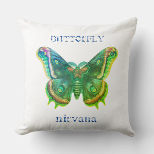 Almofada Travesseiro decorativo Nirvana da borboleta angust