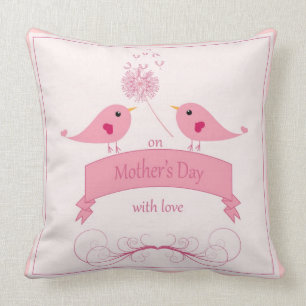 Almofada Travesseiro decorativo "no dia das mães com amor