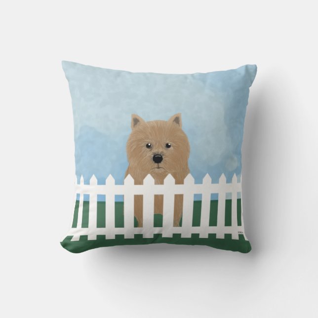 Almofada Travesseiro decorativo Norwich Terrier (Frente)