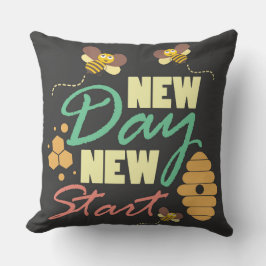 Almofada Travesseiro Decorativo Novo Dia Novo Começo