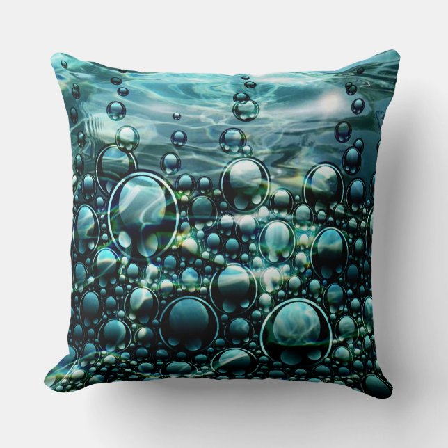 Almofada Travesseiro decorativo Ocean Fantasy Orbs (Frente)