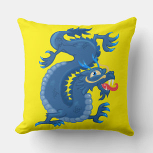 Almofada Travesseiro decorativo Oriental Dragon