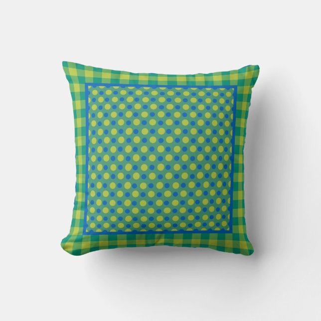 Almofada Travesseiro decorativo ou Cushion Emerald, Verde e (Frente)