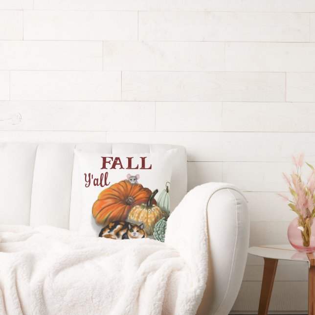 Almofada Travesseiro decorativo, outono, com Calico Cat, ra (Sofá)