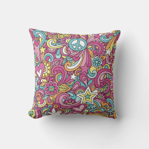 Almofada Travesseiro decorativo Padrão BrightHippie