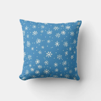 Almofada Travesseiro decorativo padrão de cristal de neve