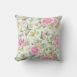 Almofada Travesseiro decorativo Padrão Floral Clássico