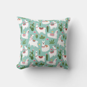 Almofada Travesseiro decorativo padrão Llama