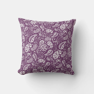 Almofada "travesseiro decorativo paisley roxo"