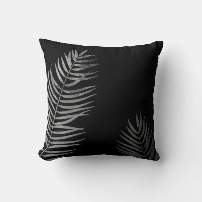 Almofada Travesseiro decorativo Palm Frond Silhouette (Frente)